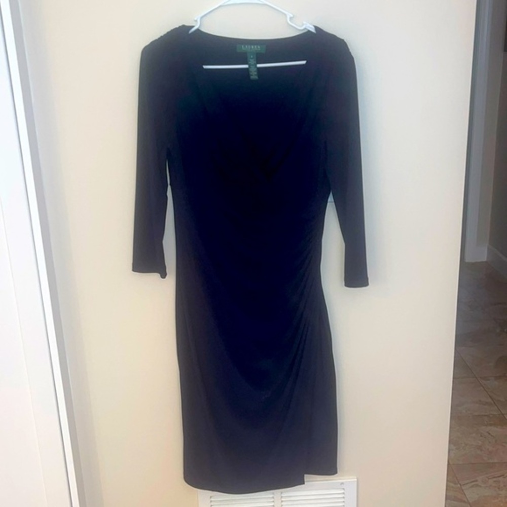 EUC Lauren by Ralph Lauren Navy Blue Dress Size 8